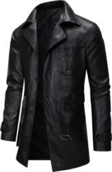 Cool Trendy Mid Long Length Leather