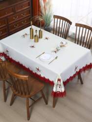 Crafted From Premium Polyester, This Tablecloth