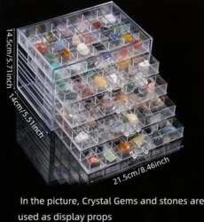 Crystal Display Case - Transparent Plastic