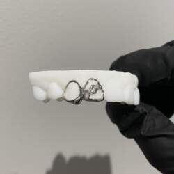 Custom 925 Silver Open Face Teeth