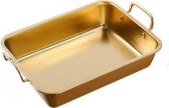 Deep Baking Sheet Stainless Steel Rectangular