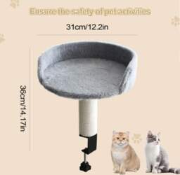 Desk Cat Perch Adjustable Desktop Floating
