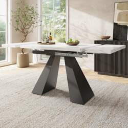Dining Table Telescopic (99-159×74cm), Extendable, Space-Saving