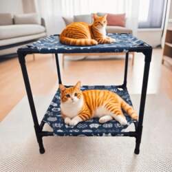 Double Layer Elevated Pet Bed Removable