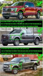 Dubļu sargi priekš Ford F-150 F150