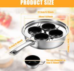 Egg Poacher Pan Nonstick Poached Egg