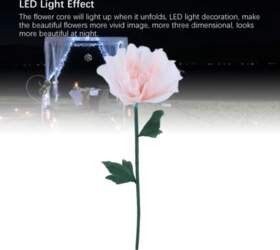 Electric Silk Flower Simulation Openable Artificial