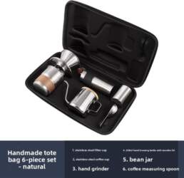 Hand-poured Coffee Pot Set - Portable