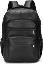 High QualityUSBCharging Backpack MenPULeather Large Capacity