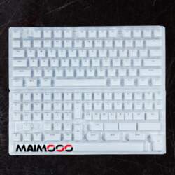 Jelly Keycap Set Translucent White Blue