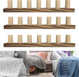 Knitting Loom for Blankets Adjustable Wood