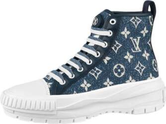 LOUIS VUITTON Squad Boot Monogram Denim