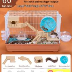 Luxury Large Three-Layer Hamster Cage Villa