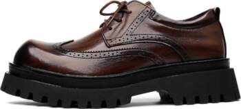 Men`S New Derby Brogue Boots Chunky