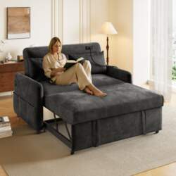 Modern Double Folding Sofa Bed, Adjustable