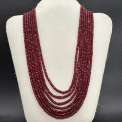 Natural Mozambique Ruby Faceted Beads 7