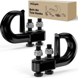 Nilight 2Pcs Bolt-On Tow Hooks With