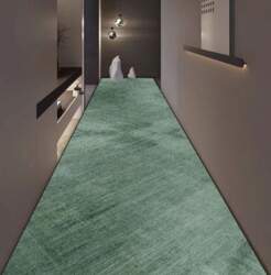 Non Slip Solid Long Corridor Runner