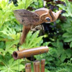 Owl Wind Chime, Coconut