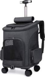 Portable Foldable Cat Backpack with Rolling