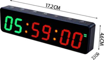 Rechargeable Gym Timer with Magnetic Back