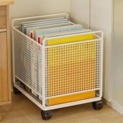 Rolling Cart with Wheels File Folder