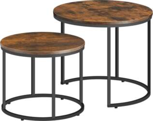 Round coffee table, 2 pieces -