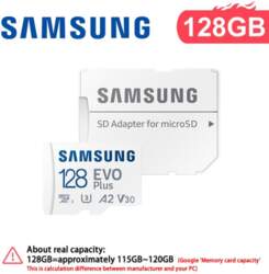 Samsung 128GB micro sd EVO Plus