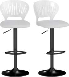 Set of 2 Bar Stools Swivel