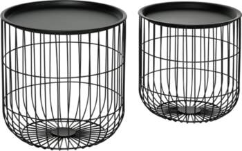 Set of 2 Side Tables in