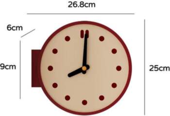 Simple Modern Corner Clock Household Wall