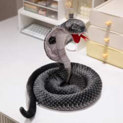 Simulated cobra doll plush toy big