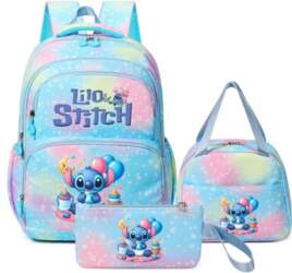 Stitch Student Backpack Set of 3