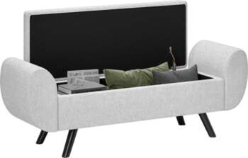 Storage bench 53.8L with padded