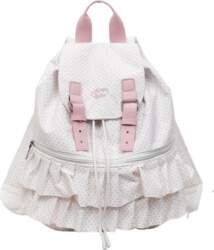 Three Colors Polka Dot Ruffled Ruched