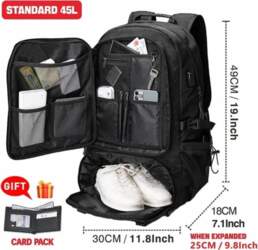 Travel Backpack Large Capacity Waterproof USB