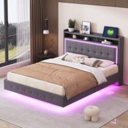 Upholstered Bed 140*200, with USB Socket