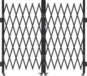 VEVOR Double Folding Security Gate, Lockable