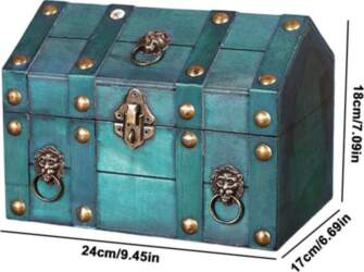 Vintage Box Storage Trunk Decoration With