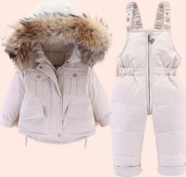 Winter Children`s Down Jacket & Pants