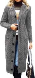 Womens Oversized Long Wool Blend Coat
