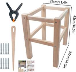 Wood DIY Stool Frame Kit Beginner