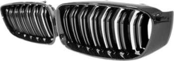 1Pair Front Grilles Direct Replacement Glossy