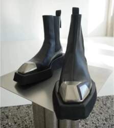 2023 New Metal Square Toe Platform