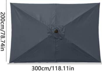 2x3 m Rectangular Patio Umbrella Cloth