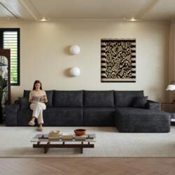 340cm Boneless Modular Corner Sofa, with