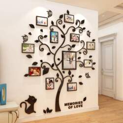 3D Acrylic Sticker Tree Mirror Wall