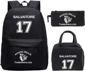 3pcs Set The Vampire Diaries Backpack