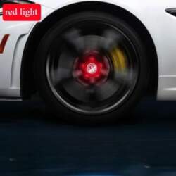 4pcs Hub Led Lights Cap Car