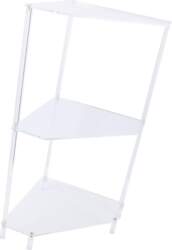 Acrylic End Table, 3-Tier Corner Side